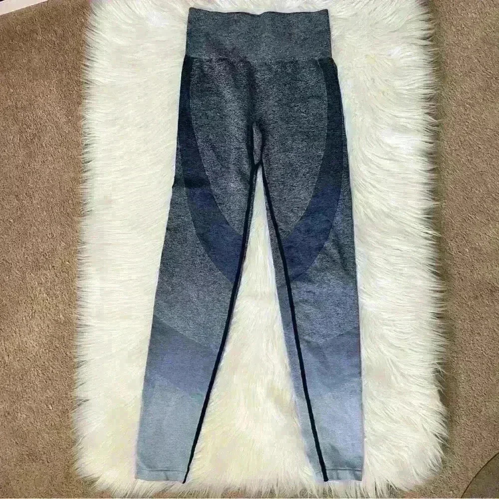 Victoria’s Secret PINK Seamless Contour Leggings Blue Ombré XS